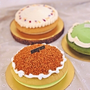 Pandan Redbean Cake Pie